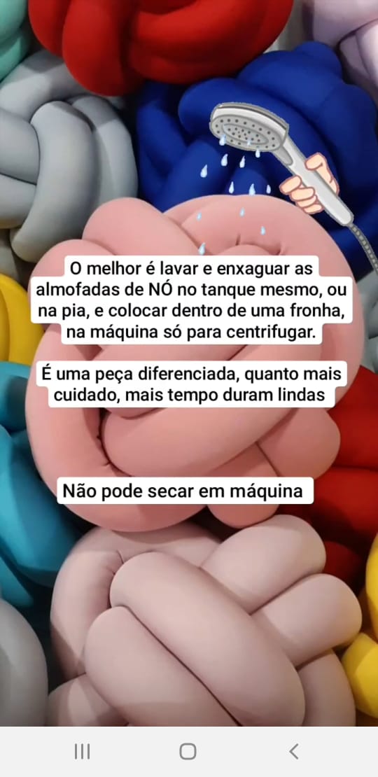 Almofada em Nó- Circunferência 82cm - Amarelo Escuro - Image 2