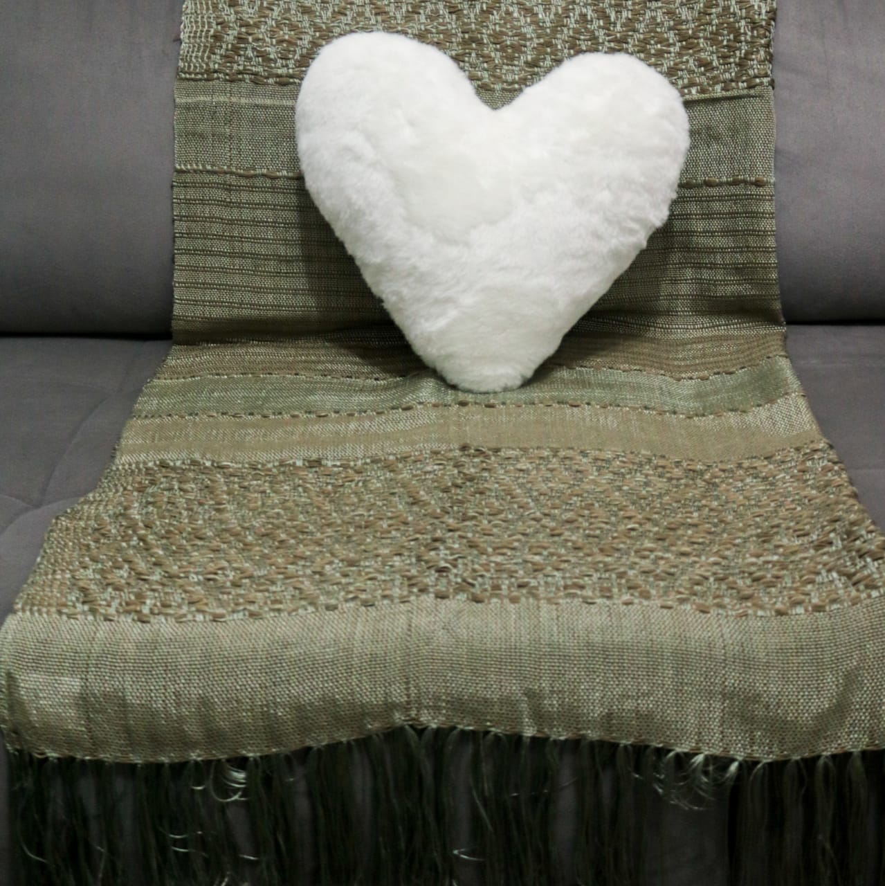 Manta Rayon 1,20x1,80 m Verde Escuro - Image 4