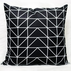 Capa Almofada 45x45cm - Aramado-Preto