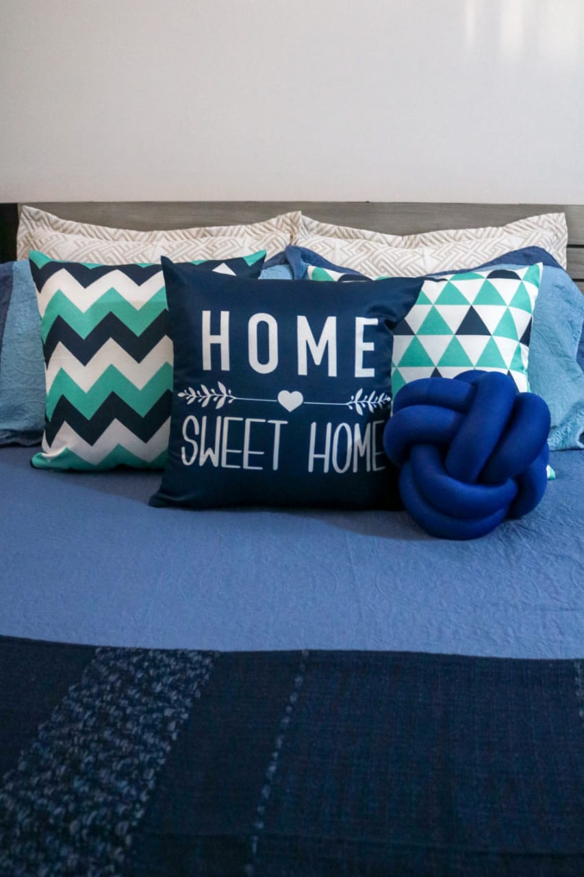 Almofada em Nó- Circunferência 82cm - Azul Royal - Image 3