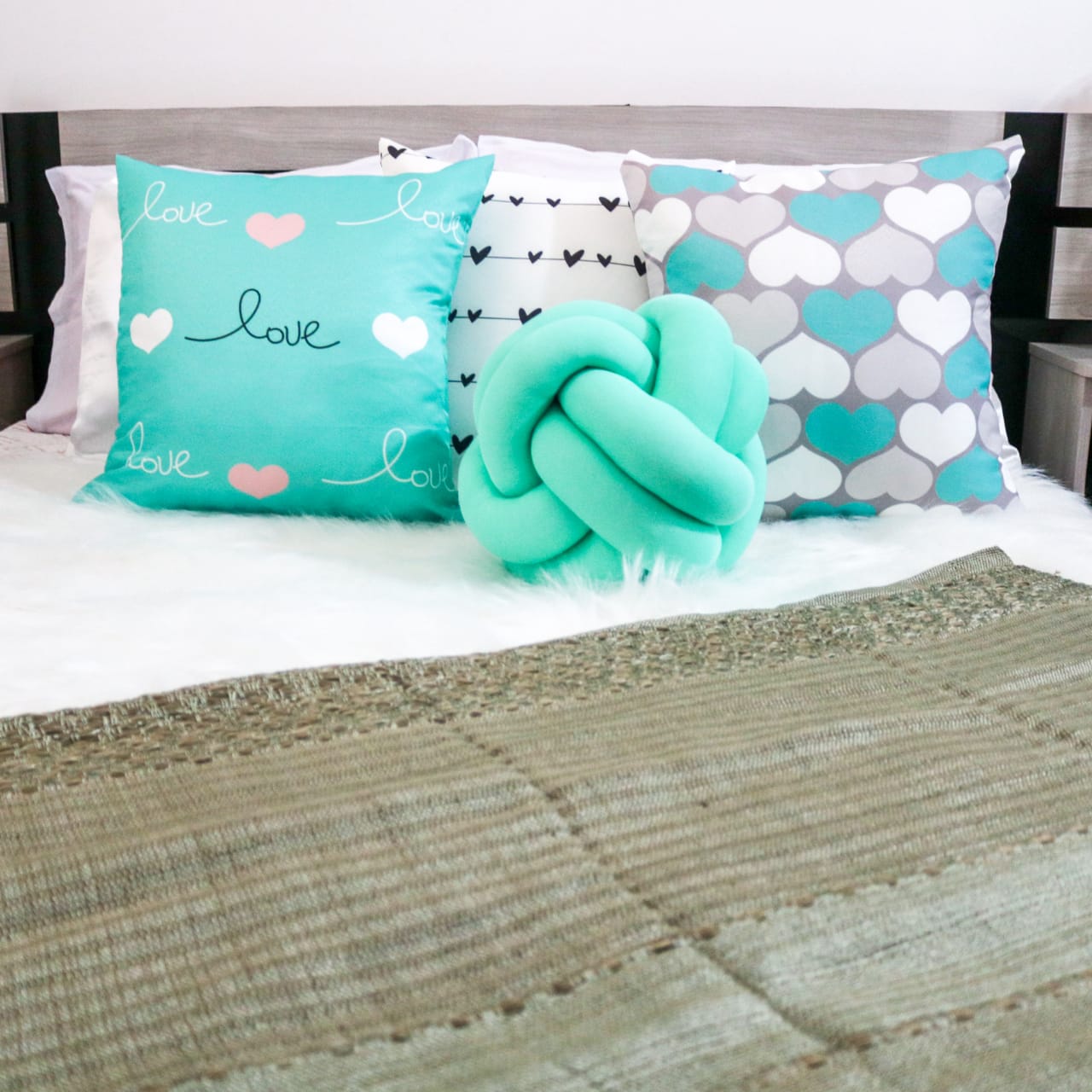 Manta Rayon 1,20x1,80 m Verde Escuro - Image 2