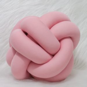 Almofada em Nó- Circunferência 82cm - Rosa Flamingo