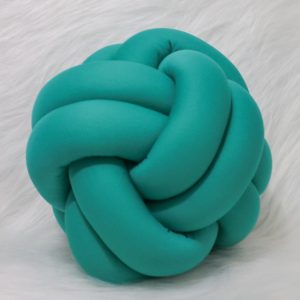 Almofada em Nó-  Circunferência 82cm - Verde Jade