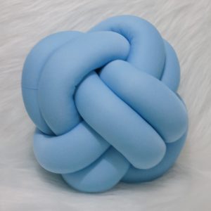Almofada em Nó- Circunferência 82cm - Azul Claro