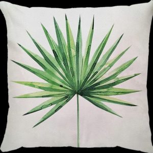 Capa Almofada 47x47cm - Livistonia  - Branca