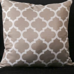 Capa Almofada 47x47cm - Treliça - Bege