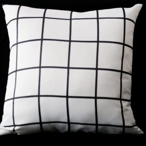 Capa Almofada 47x47cm - Grid - Branco
