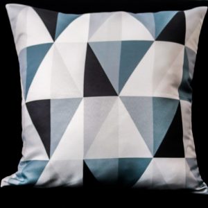 Capa Almofada 47x47cm - Tumblr - Cinza/Preta