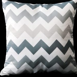Capa Almofada 47x47cm - Chevron - Cinza