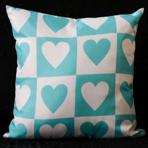 Capa Almofada 45x45cm - Corações - Tifanny